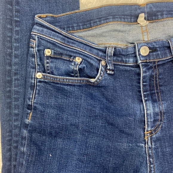 Rag & Bone Dark Wash High Rise Skinny Jeans - Picture 7 of 10